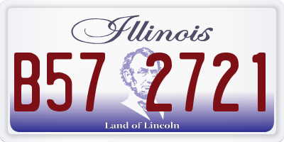 IL license plate B572721