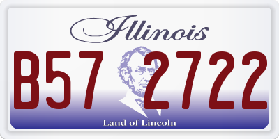 IL license plate B572722