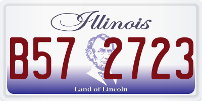 IL license plate B572723