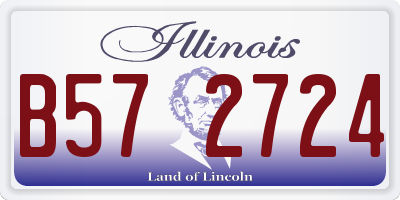IL license plate B572724