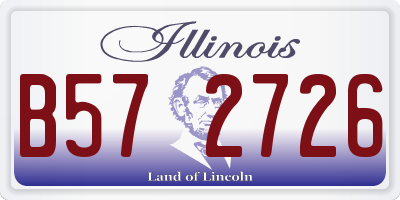 IL license plate B572726