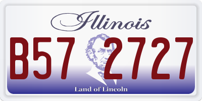 IL license plate B572727