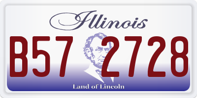 IL license plate B572728