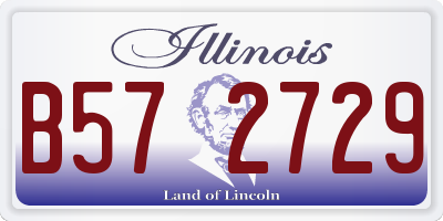 IL license plate B572729