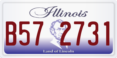 IL license plate B572731