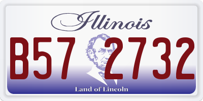 IL license plate B572732
