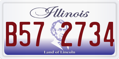 IL license plate B572734
