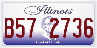 IL license plate B572736