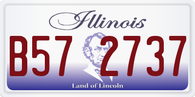 IL license plate B572737