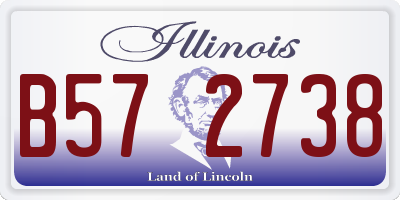 IL license plate B572738