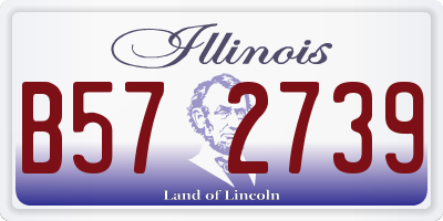 IL license plate B572739