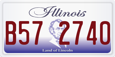 IL license plate B572740