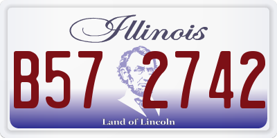 IL license plate B572742