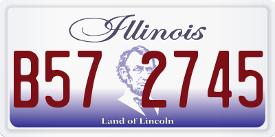 IL license plate B572745