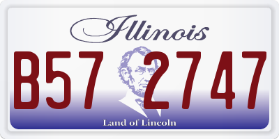 IL license plate B572747