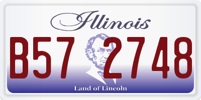 IL license plate B572748