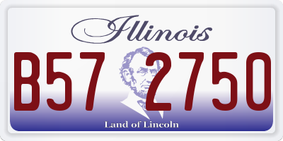 IL license plate B572750