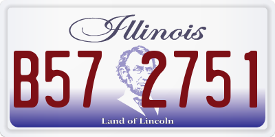 IL license plate B572751