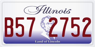 IL license plate B572752