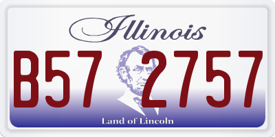 IL license plate B572757
