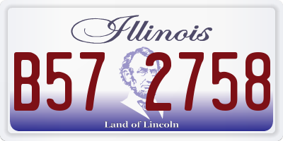 IL license plate B572758