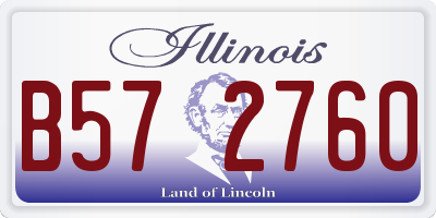 IL license plate B572760