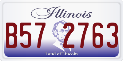 IL license plate B572763