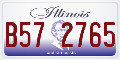 IL license plate B572765