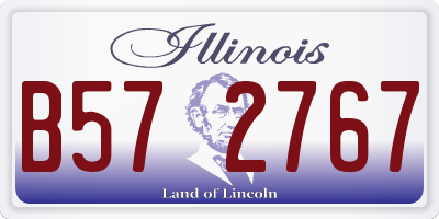 IL license plate B572767