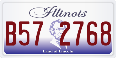 IL license plate B572768