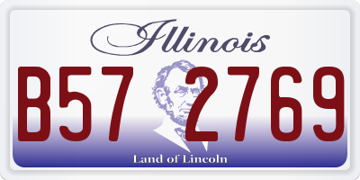 IL license plate B572769
