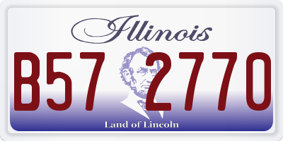 IL license plate B572770
