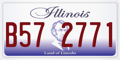 IL license plate B572771