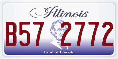 IL license plate B572772