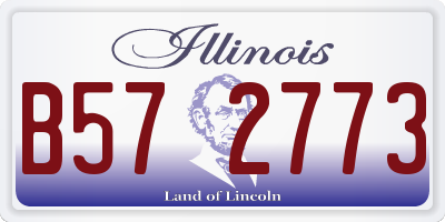 IL license plate B572773