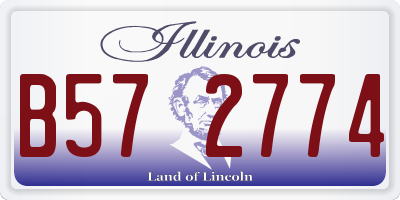 IL license plate B572774