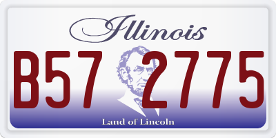 IL license plate B572775