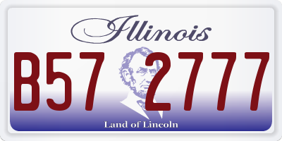 IL license plate B572777