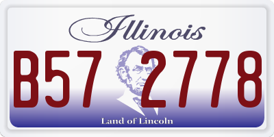 IL license plate B572778