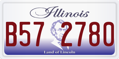 IL license plate B572780