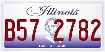 IL license plate B572782