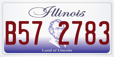 IL license plate B572783