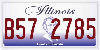IL license plate B572785