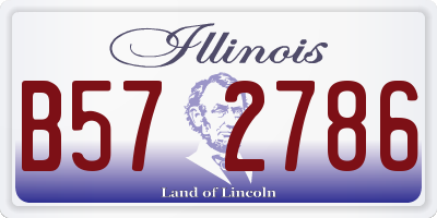 IL license plate B572786