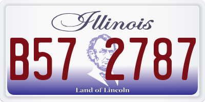 IL license plate B572787
