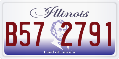 IL license plate B572791