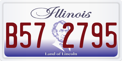 IL license plate B572795