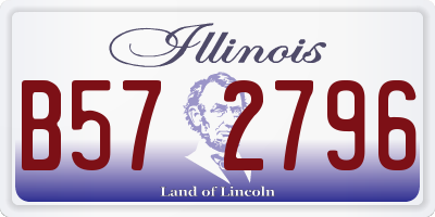 IL license plate B572796