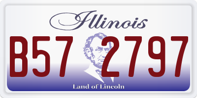 IL license plate B572797