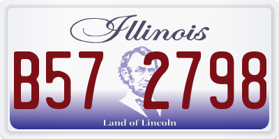 IL license plate B572798
